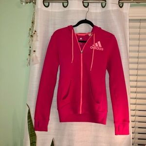 Adidas zip up w/ thumb holes